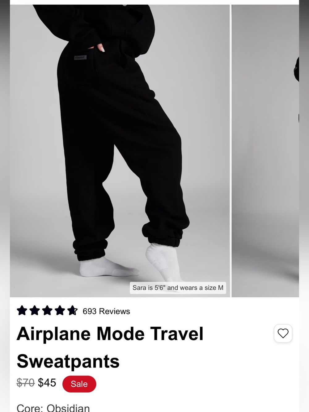 Airplane Mode Travel Sweatpants - Obsidian Black